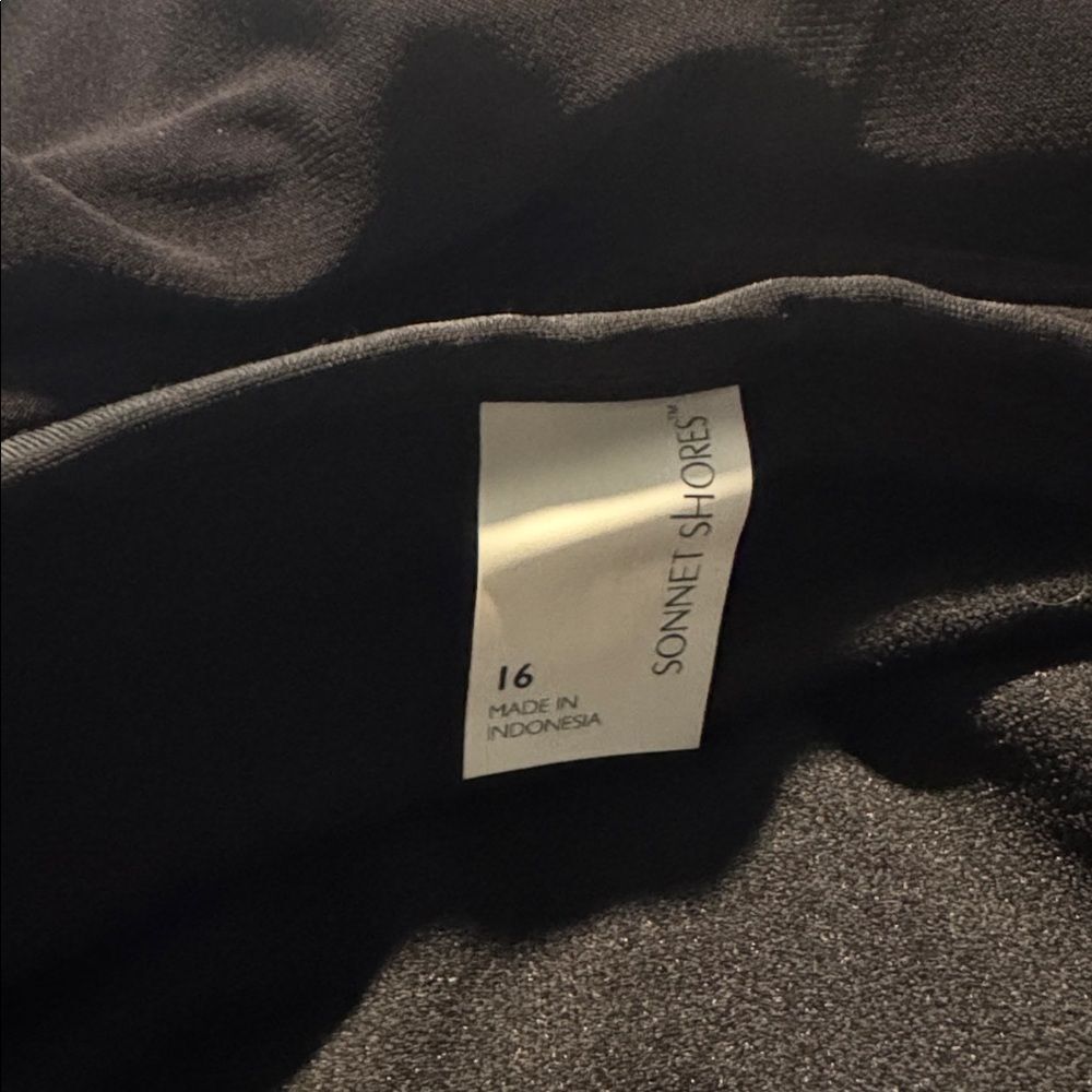 Sonnet Shores Black Swim Dress 16 NWT - Picture 7 of 8